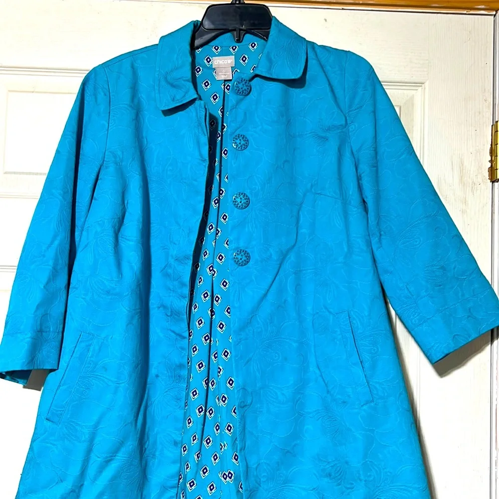 Gorgeous Chico’s Tapestry Coat size 0 - Picture 2 of 8